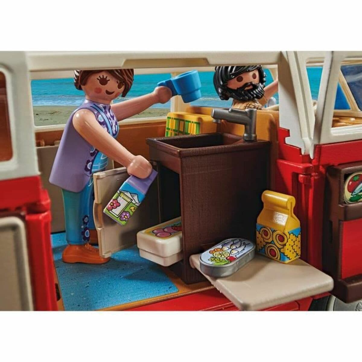 Playset de Vehículos Playmobil 70176 Volkswagen T1 Bus Rojo - Image 6