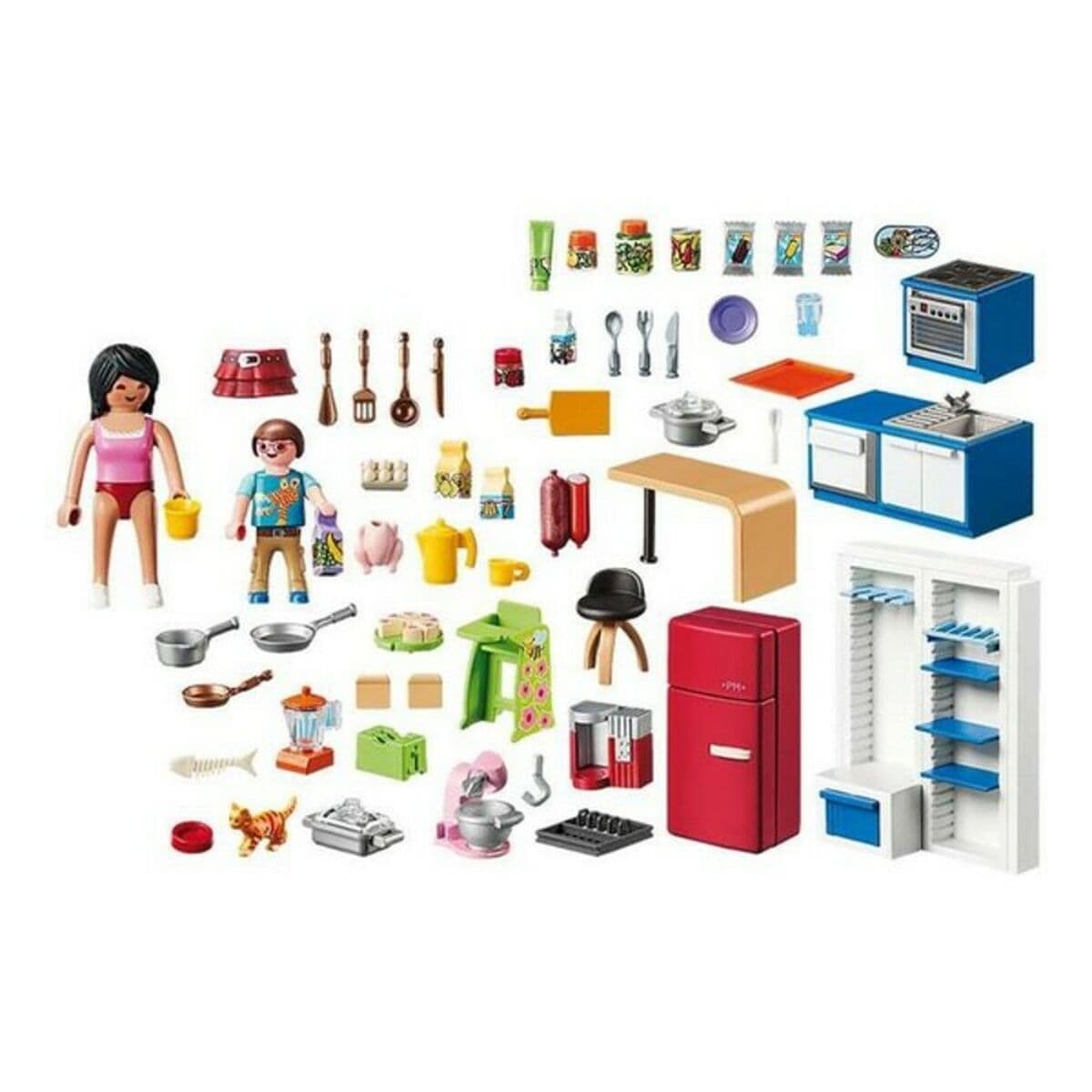 Playset Dollhouse Kitchen Playmobil 70206 (129 pcs) - Image 2