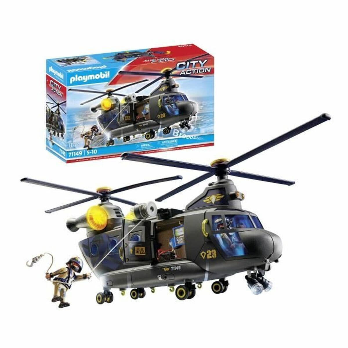 Set igračaka Playmobil Police Plane City Action Plastika - Image 3