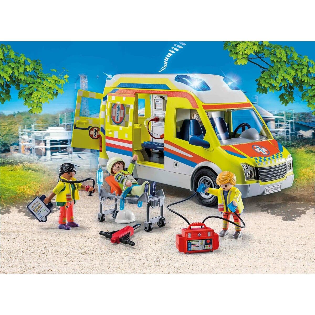 Playset Playmobil 71202 City Life Ambulance 67 Piezas - Image 3