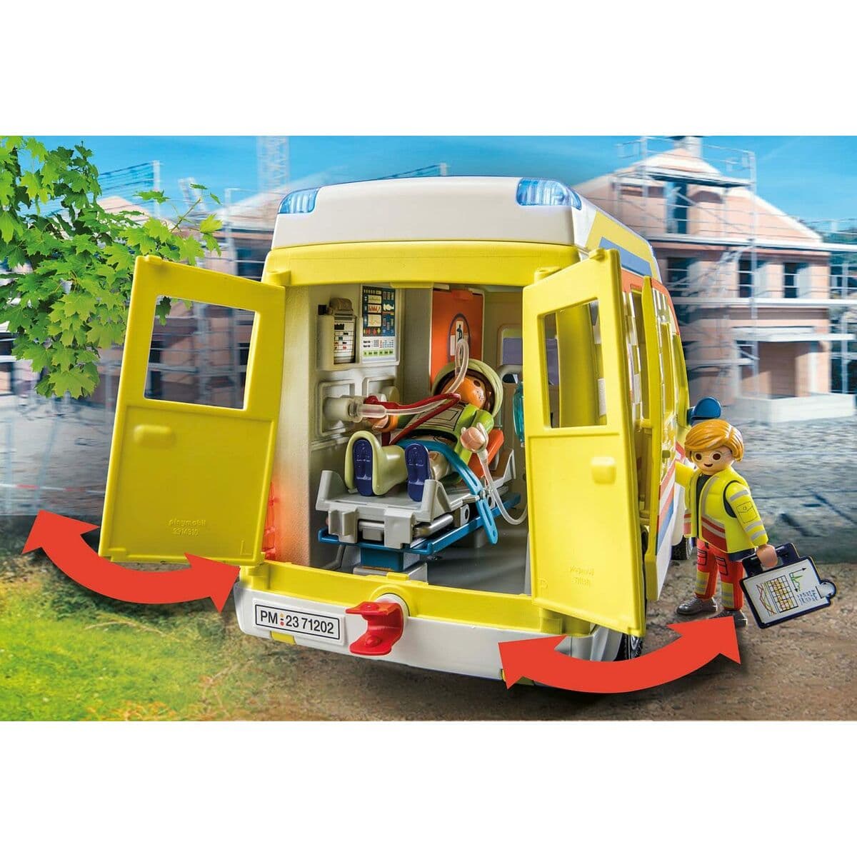 Playset Playmobil 71202 City Life Ambulance 67 Piezas - Image 6