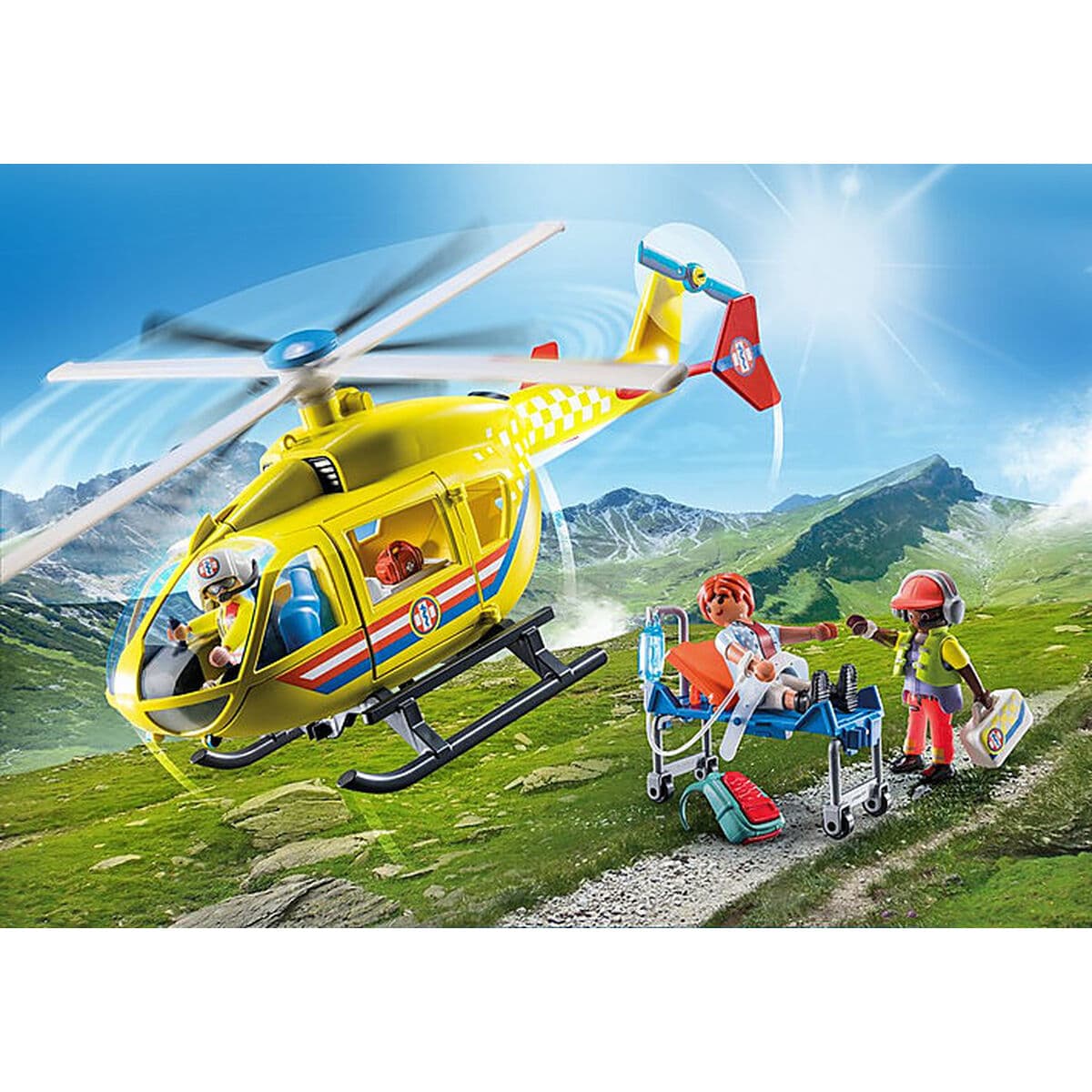 Playset Playmobil 71203 City Life Rescue Helicopter 48 Piezas - Image 3
