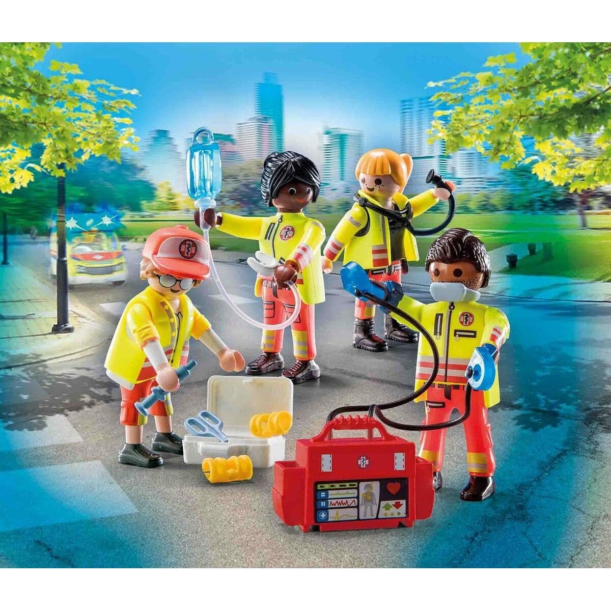 Playset Playmobil 71244 City Life Rescue Team 25 Onderdelen - Image 3