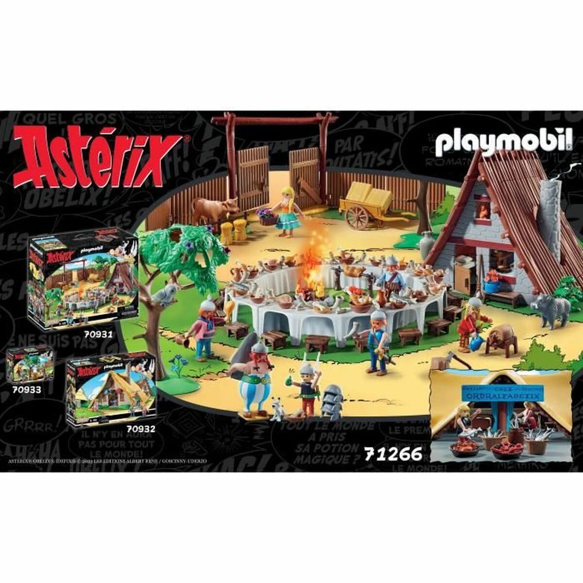 Playset Playmobil Astérix: Ordralfabetix Hut 71266 73 Piezas - Image 4