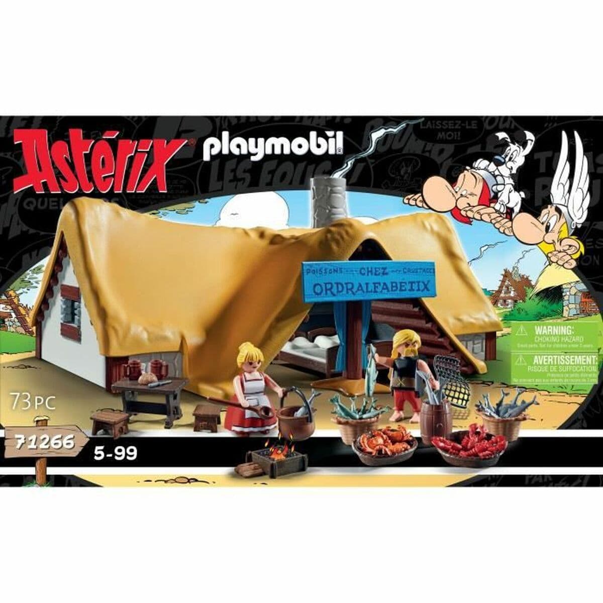 Playset Playmobil Astérix: Ordralfabetix Hut 71266 73 Piezas - Image 5