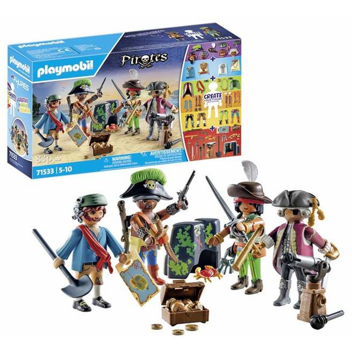 Playset Playmobil Pirates 71533 83 Piezas