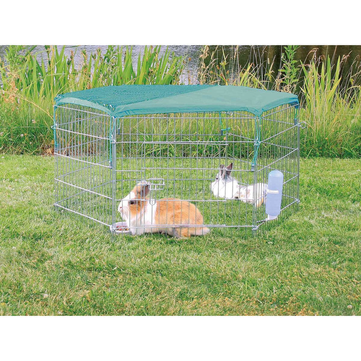 Protective Tarpaulin Trixie Polyethylene Small animals Green - Image 2