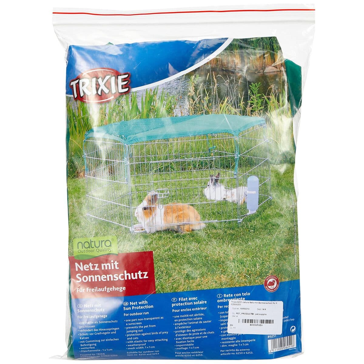 Protective Tarpaulin Trixie Polyethylene Small animals Green - Image 8