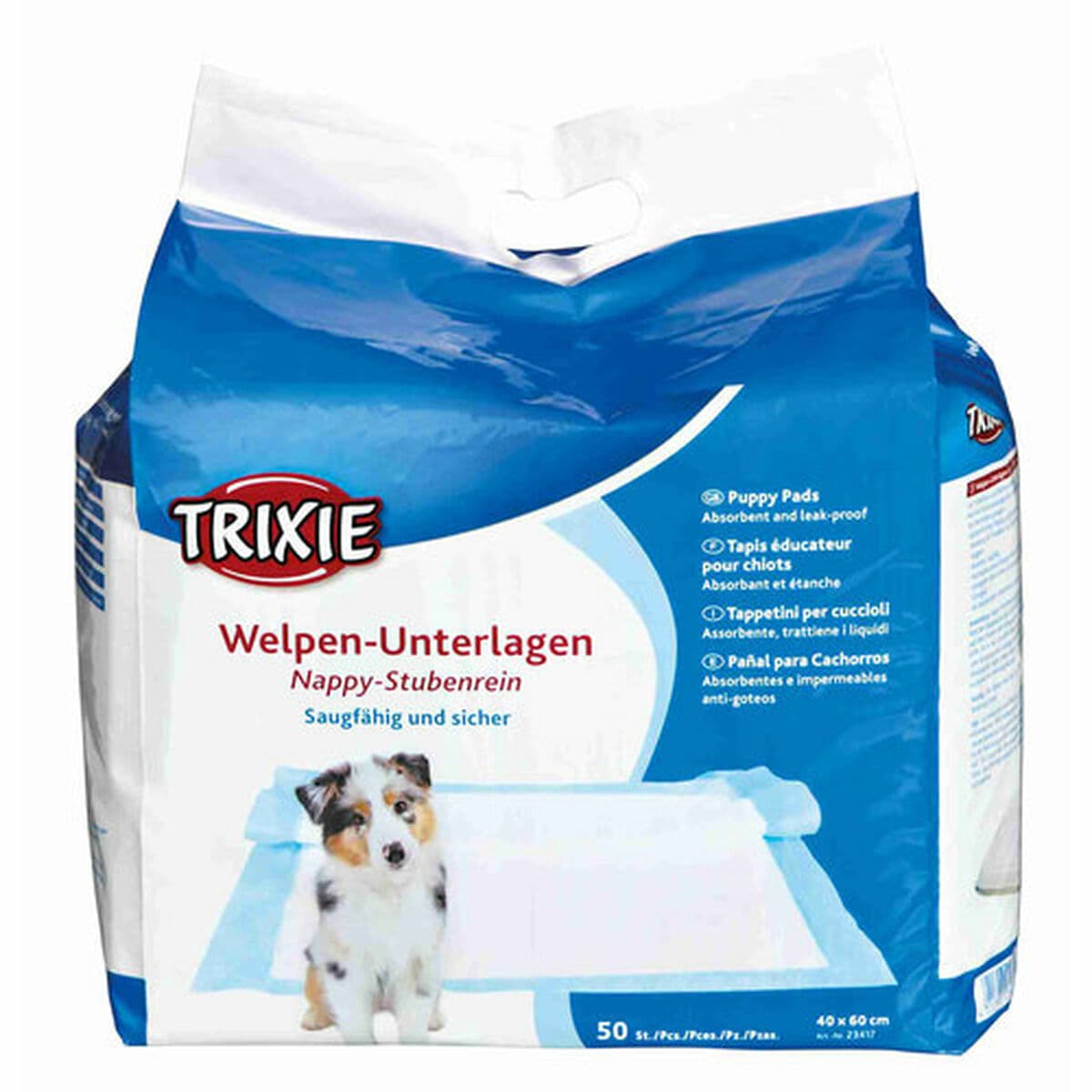 Empapador Trixie Puppy Nappy 40 x 60 cm 40 × 60 cm Blanco 50 Unidades - Image 2