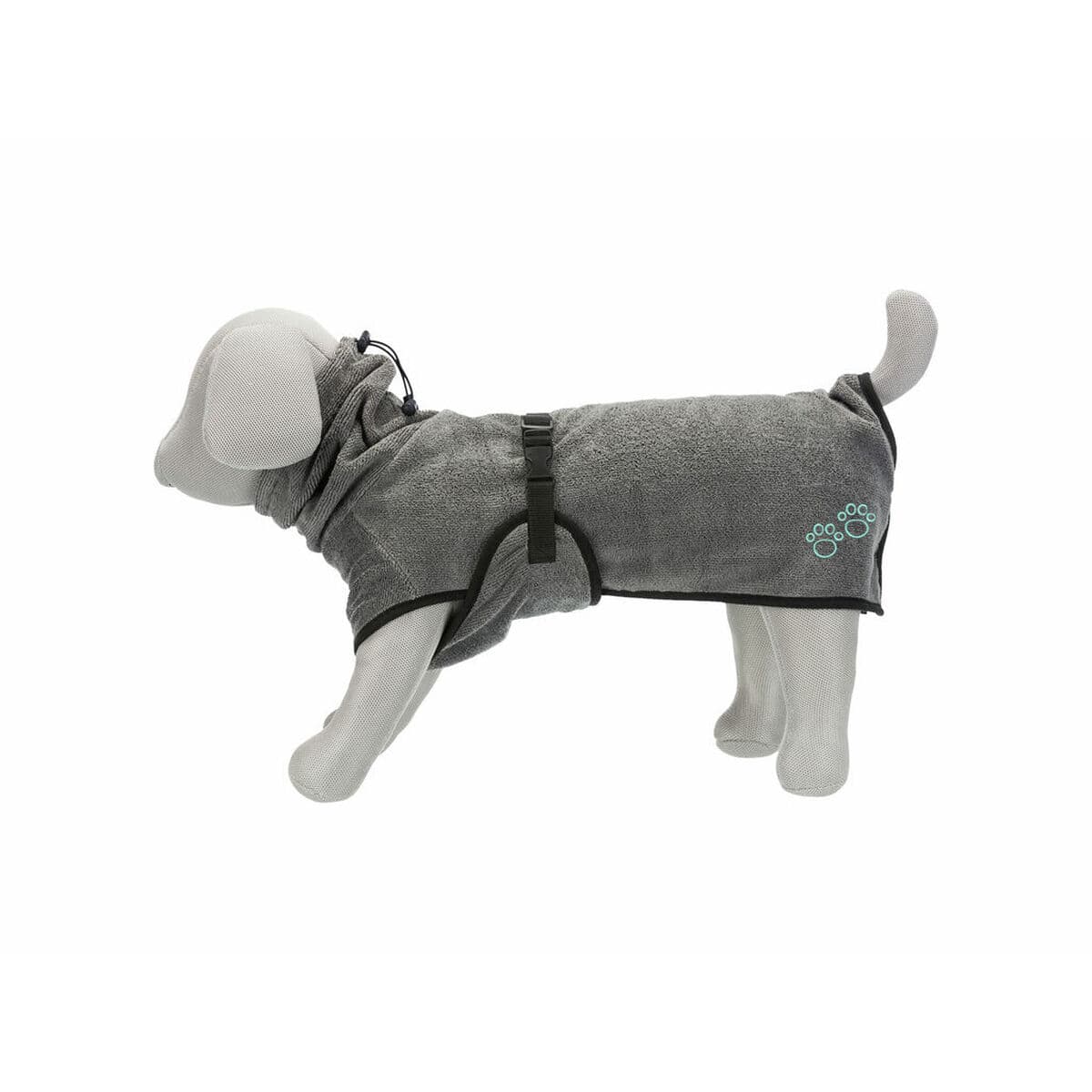 Dog bathrobe Trixie Grey L - Image 7