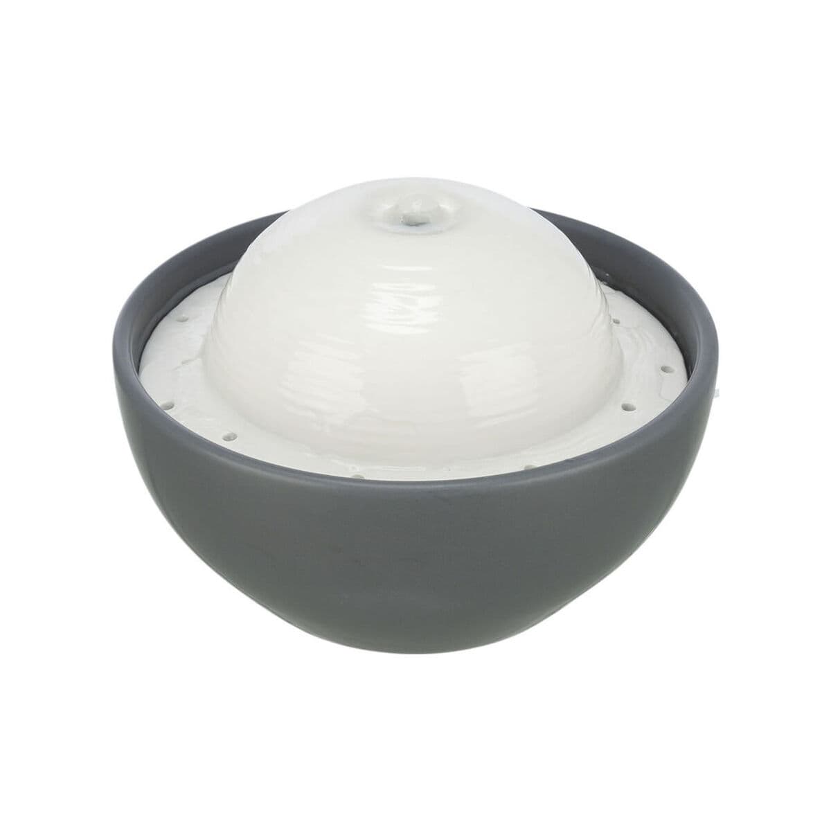Fonte para Animais de Estimação Trixie FuenteVital Dome Branco Cinzento Cerâmica