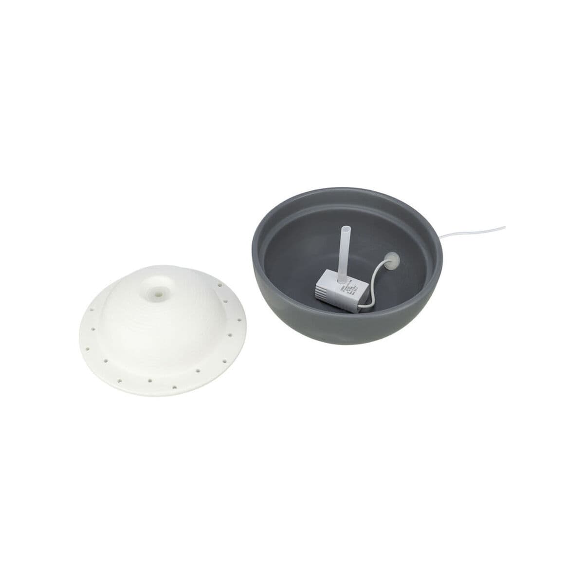 Fonte para Animais de Estimação Trixie FuenteVital Dome Branco Cinzento Cerâmica - Image 5