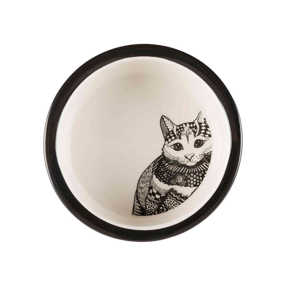 Comedero para Mascotas Trixie Blanco Negro 300 ml 0,3 L Cerámica - Image 3