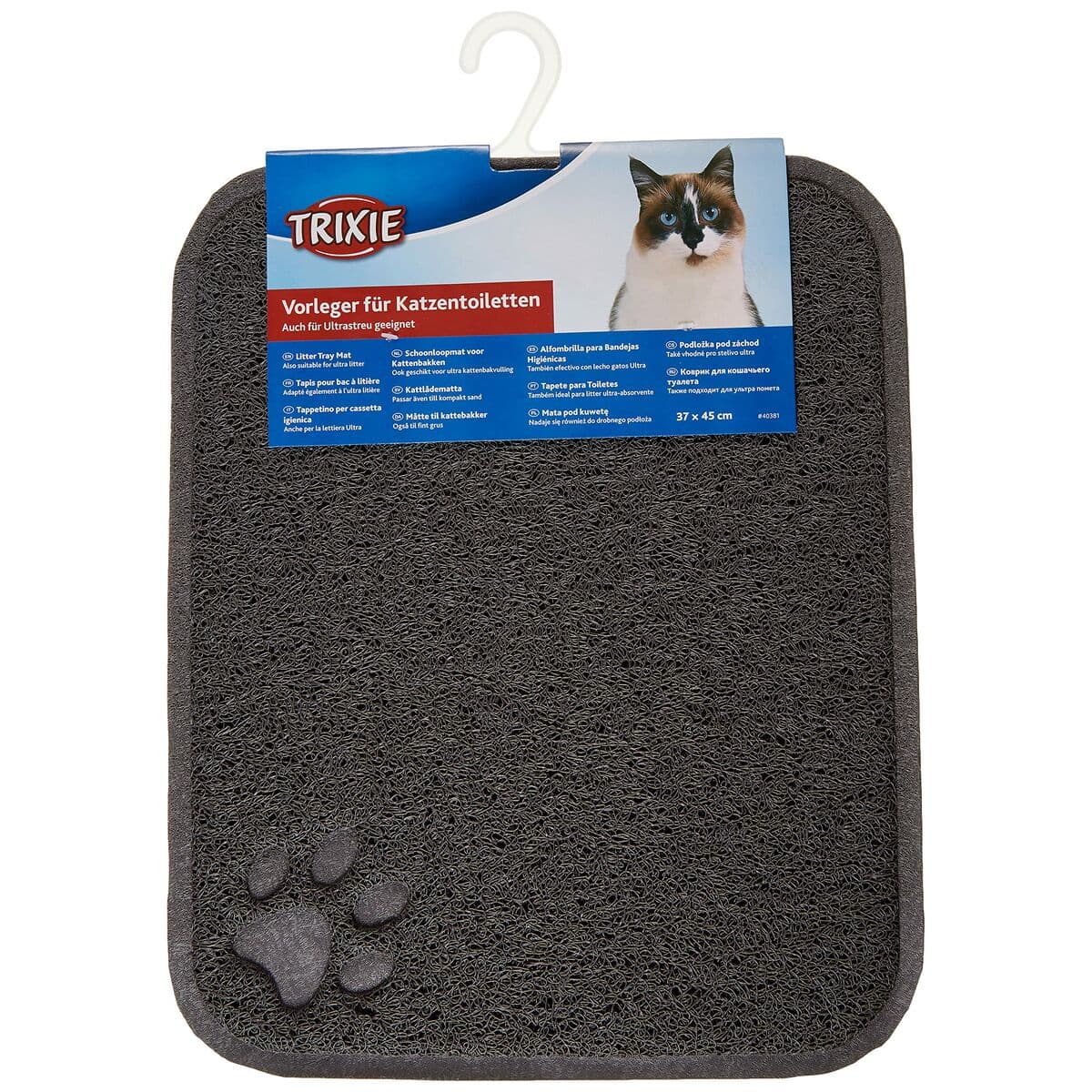 Alfombra para Arenero de Gatos Trixie Antracita PVC 37 × 45 cm - Image 3