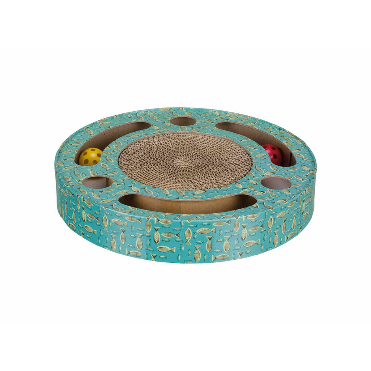 Rascador para Gatos Trixie Azul Cartón Plástico Ø 33 cm - Image 8