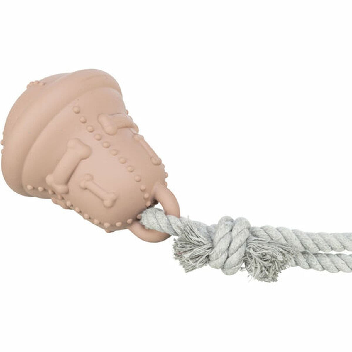 Kattleksaken Trixie Beige Bomull Gummi Jul Klocka - Image 8