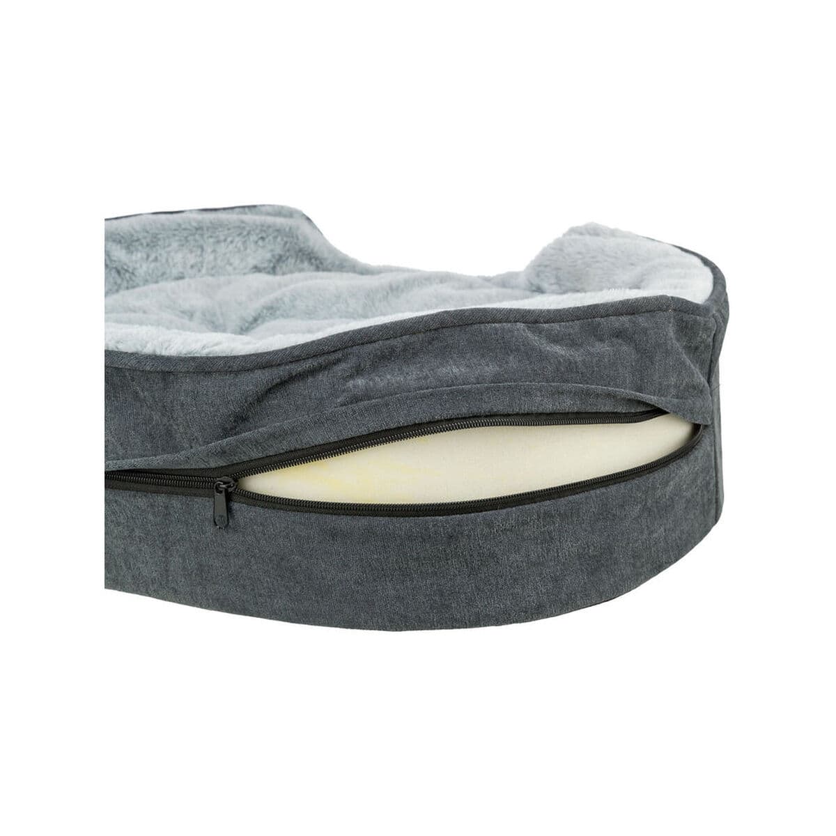 Cuccia per Cani Trixie Vital Lino Soft Grigio Grigio chiaro 83 X 67 CM - Image 5