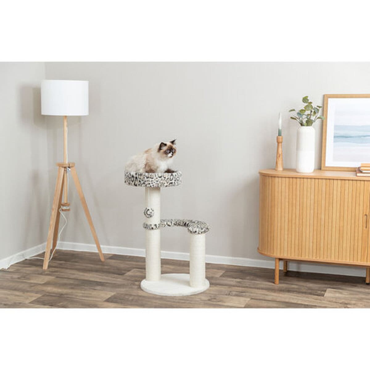 Klösbräda för katter Trixie Leo Kräm Ø 48 cm 82 cm - Image 6