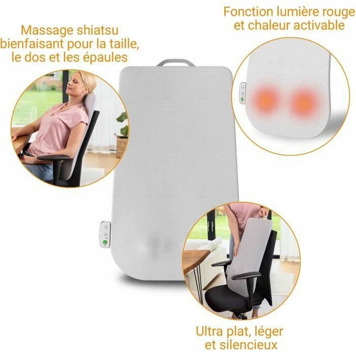 Urządzenie do Masażu Shiatsu 2 w 1 z Funkcją Grzewczą Medisana MC 600 24 W - Image 4