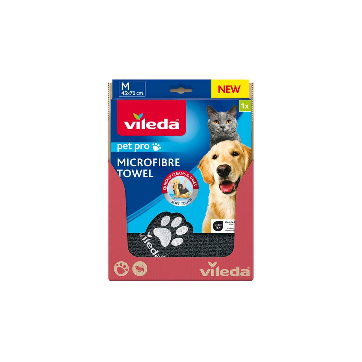Mikrošķiedru Dvielis Vileda 172650 Pelēks M 45 x 70 cm - Image 3