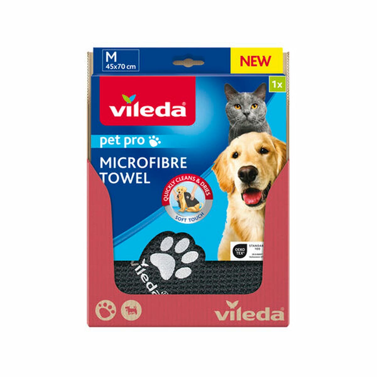 Mikrošķiedru Dvielis Vileda 172650 Pelēks M 45 x 70 cm - Image 4