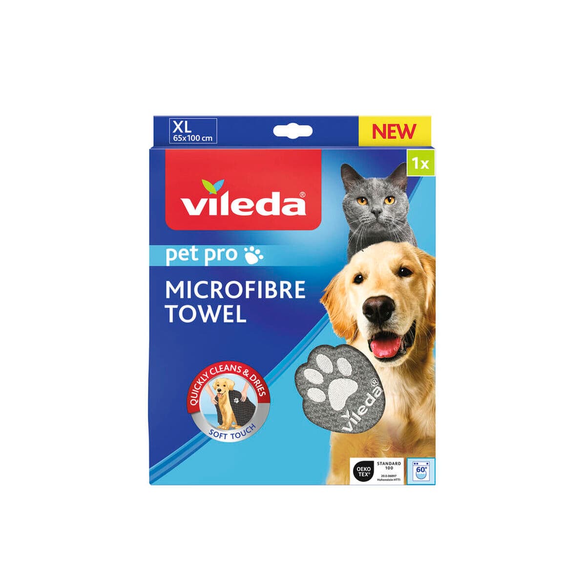 Mikrošķiedru Dvielis Vileda 172651 Pelēks XL 65 x 100 cm - Image 7