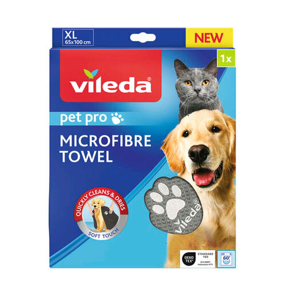 Mikrošķiedru Dvielis Vileda 172651 Pelēks XL 65 x 100 cm - Image 8