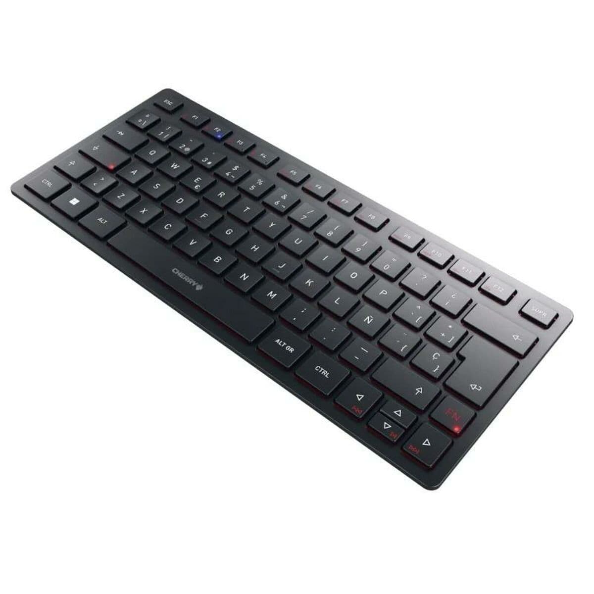 Keyboard Cherry KW 9200 MINI Black Spanish Qwerty QWERTY - Image 2