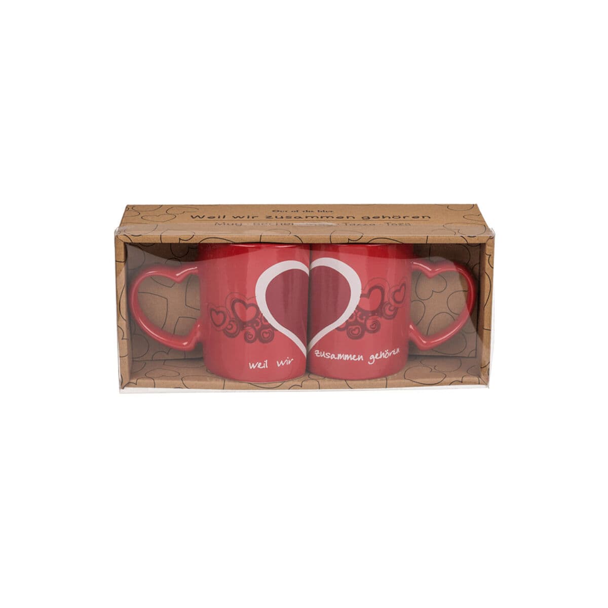 Zestaw filiżanek Out of the Blue Czerwony (2 Sztuk) - Image 3