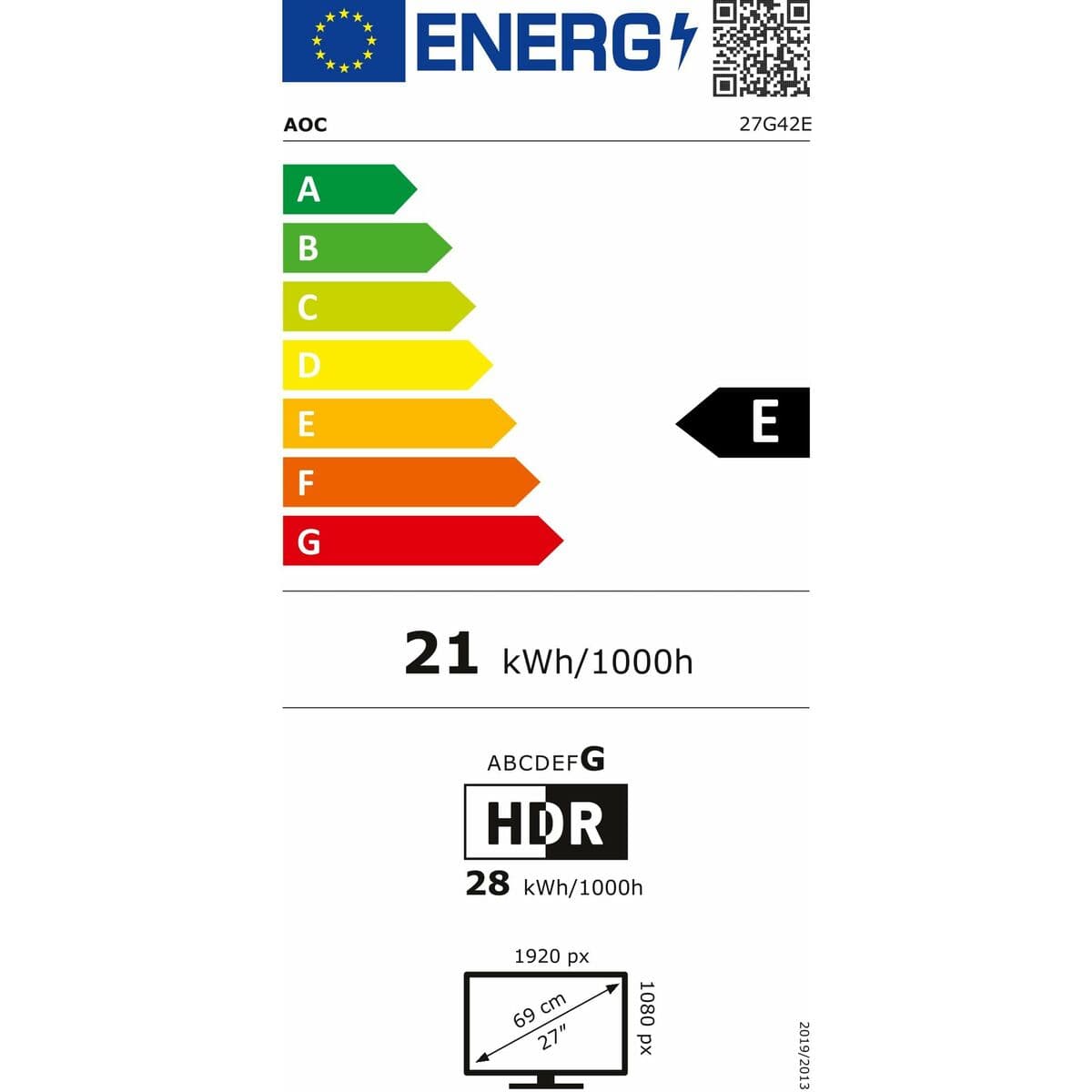 Monitor Gaming AOC 27G42E 27" Full HD - Image 8