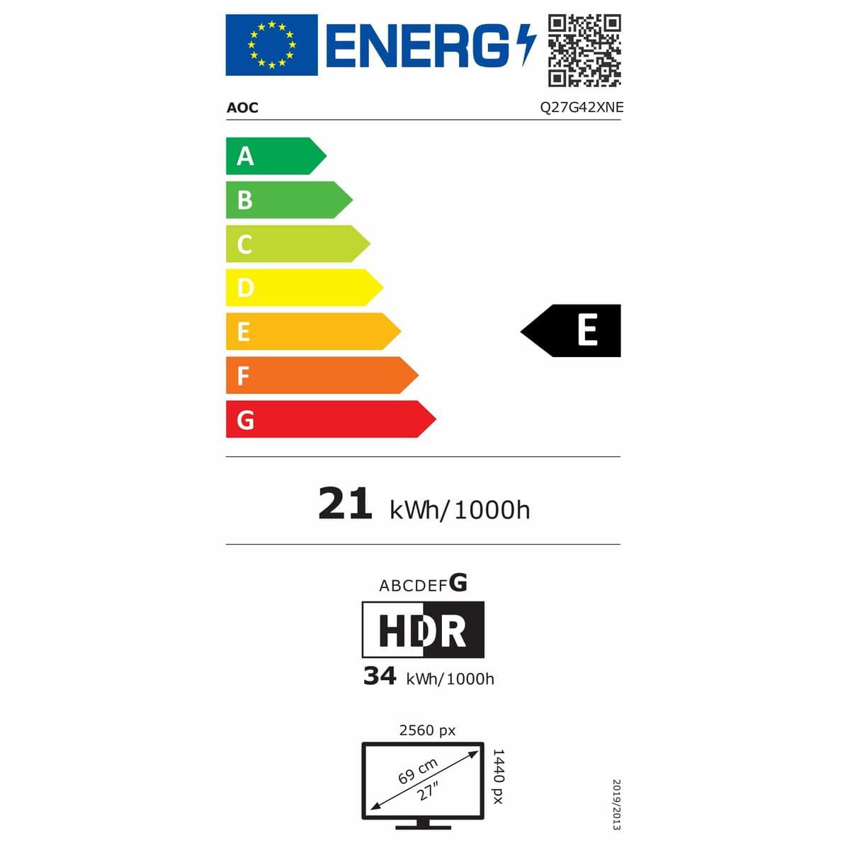 Écran AOC Q27G42XNE LED 27" - Image 10