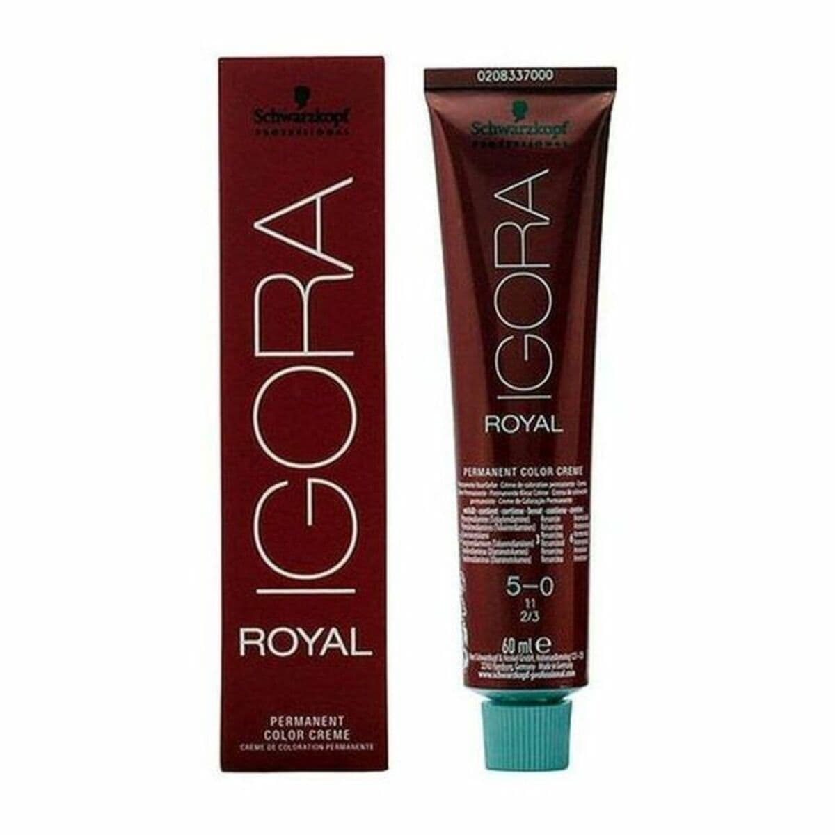 Tinte Permanente Schwarzkopf Igora Royal Nº 5-0 60 ml