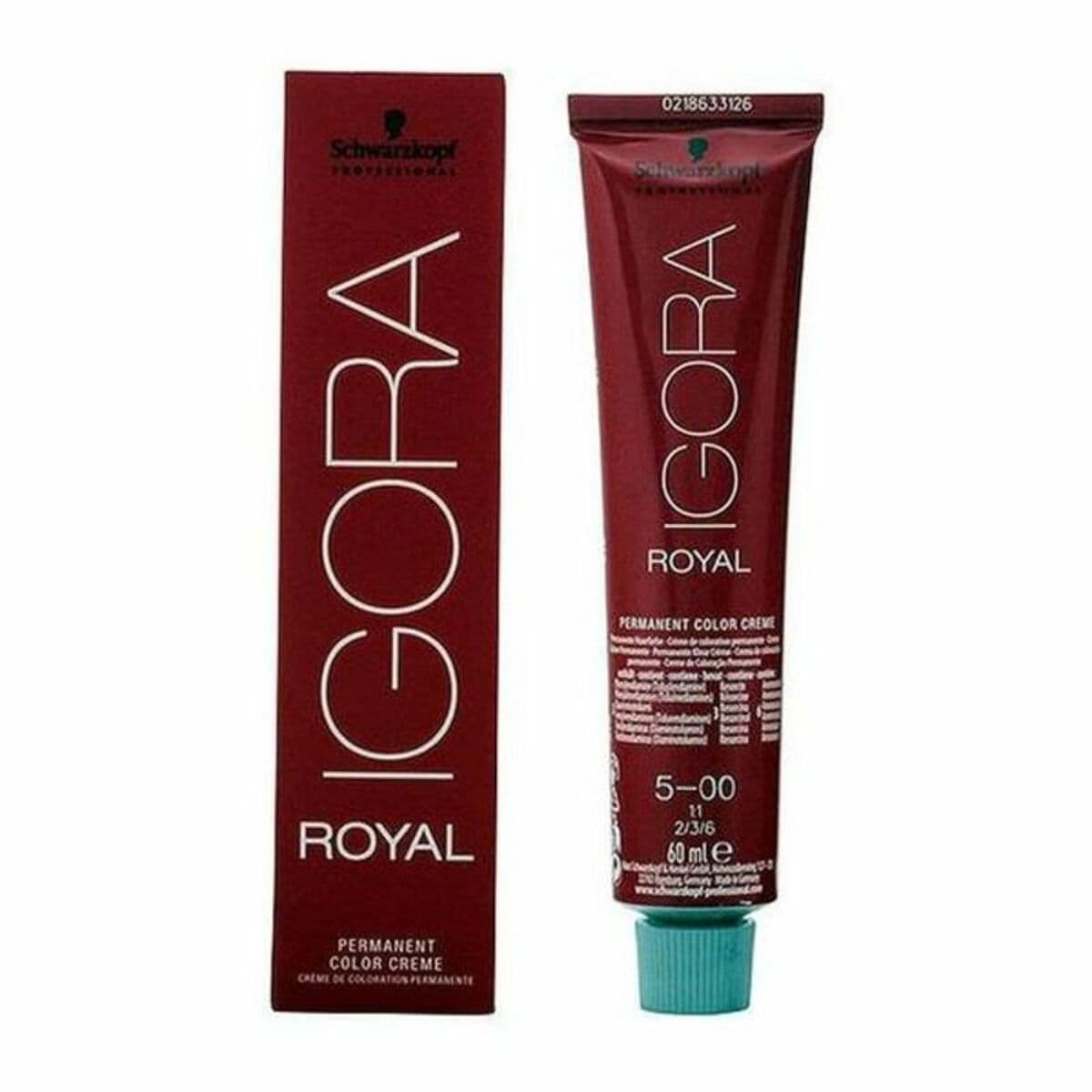 Tinte Permanente Schwarzkopf Igora Royal Nº 5-00 60 ml