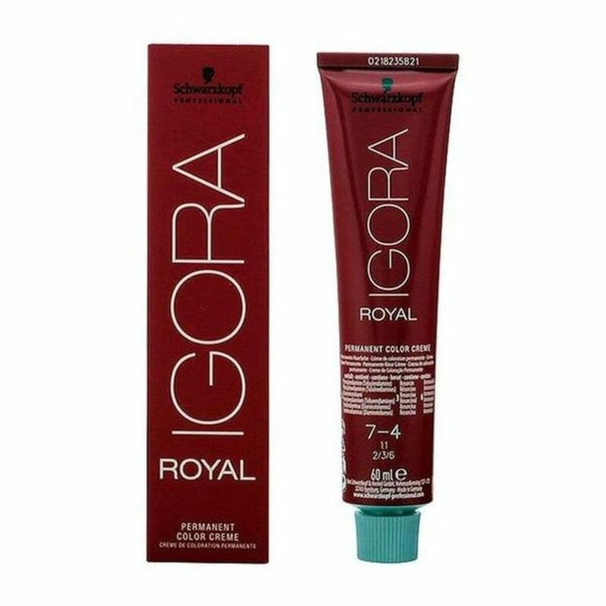 Tinte Permanente Schwarzkopf Igora Royal Nº 7-4 60 ml