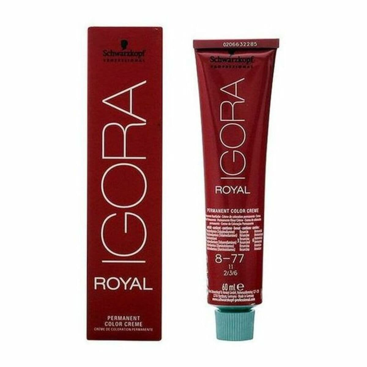 Tinte Permanente Schwarzkopf Igora Royal Nº 8-77 02/13 60 ml
