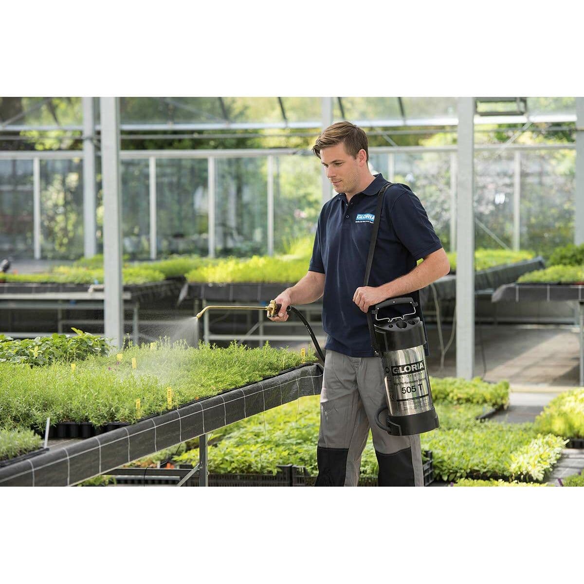 Pulverizador a Presión para Jardín Gloria 505t Acero Inoxidable Latón 6 BAR 5 L - Image 3