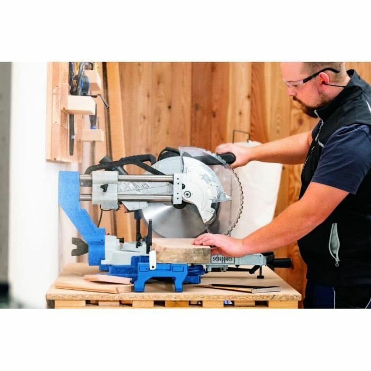 Sierra ingletadora Scheppach HM305SL 2000 W - Image 3