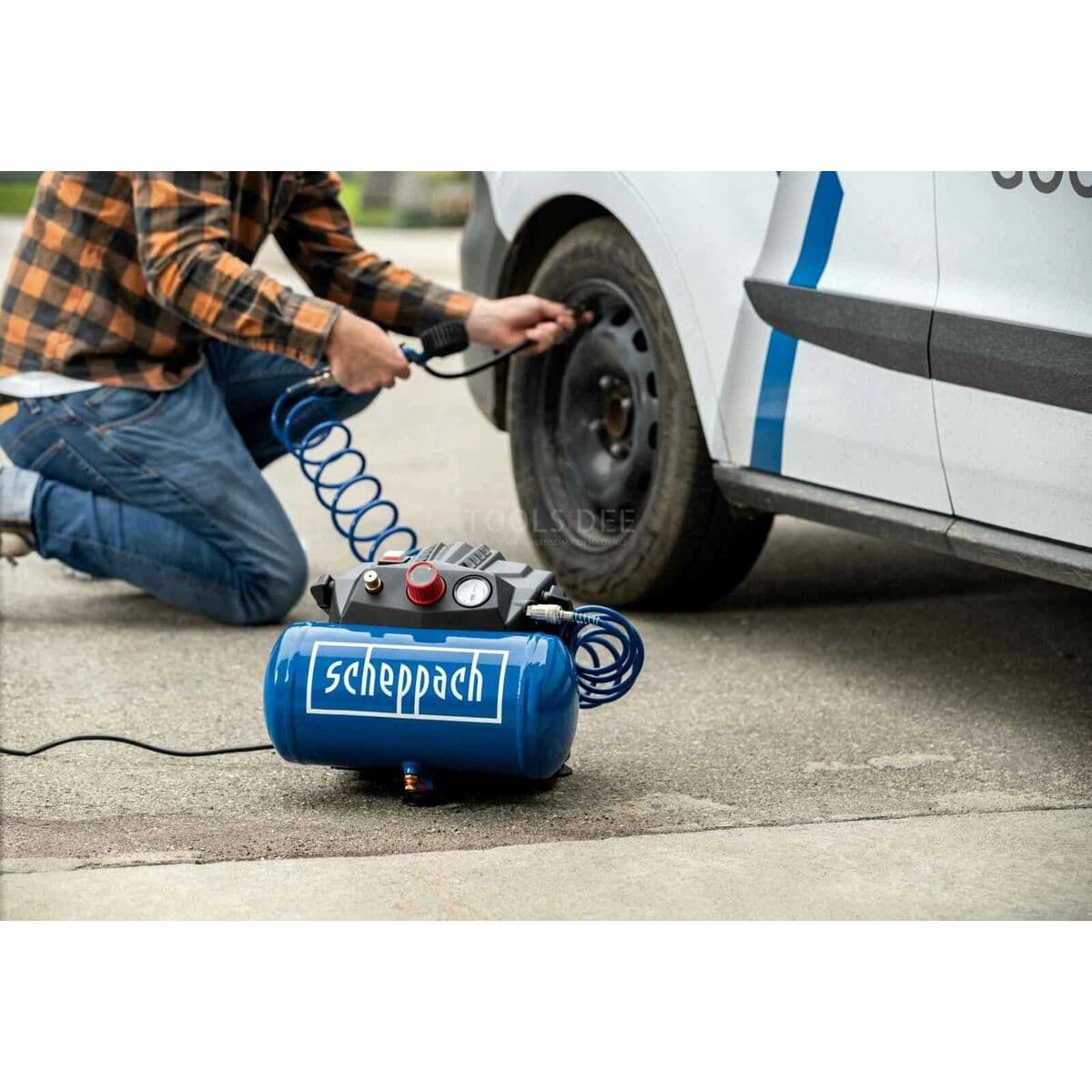 Kompresor Zraka Scheppach HC06 Vodoravno 1200 W 6 L - Image 3