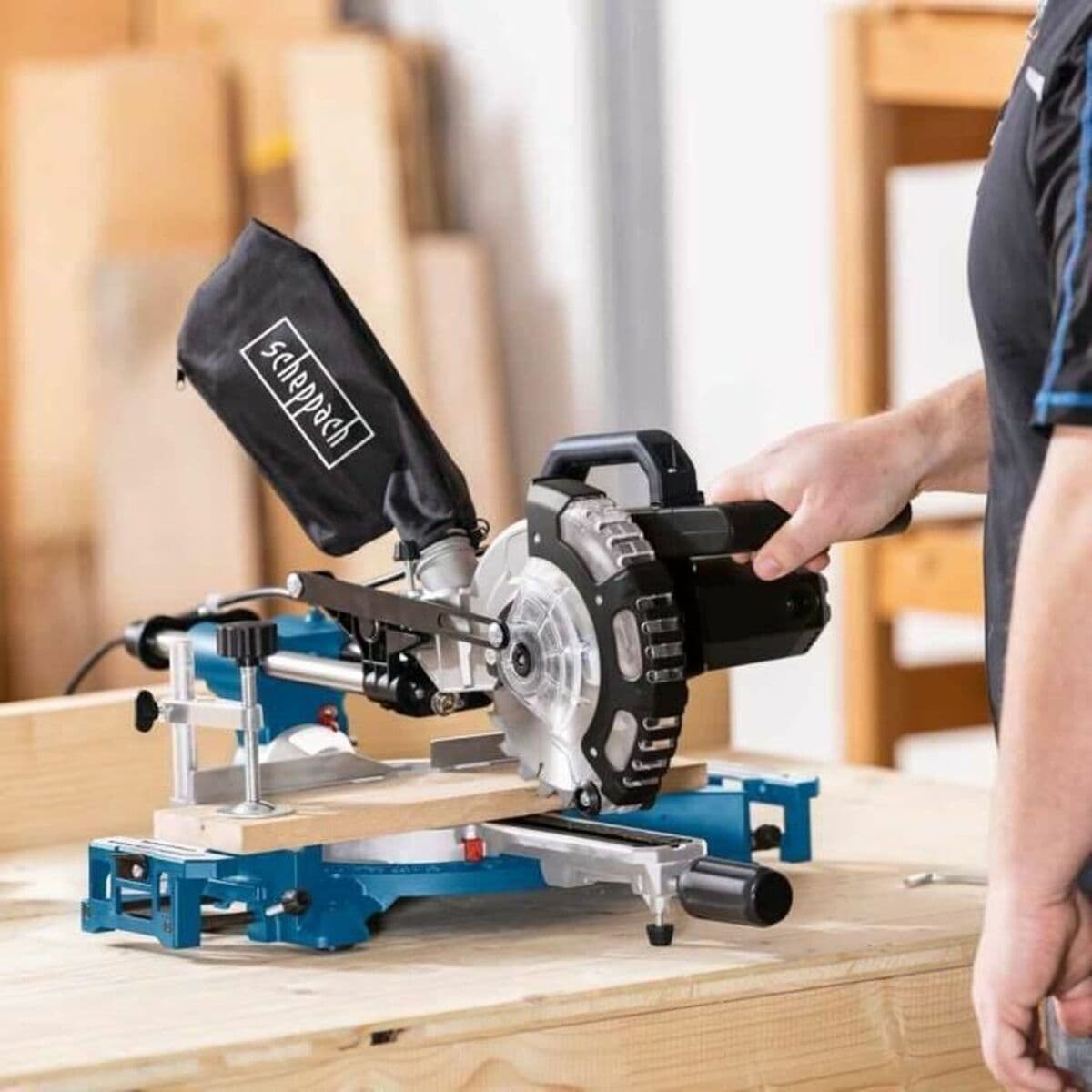 Sierra de mesa Scheppach HM 185 1400 W 185 mm - Image 3