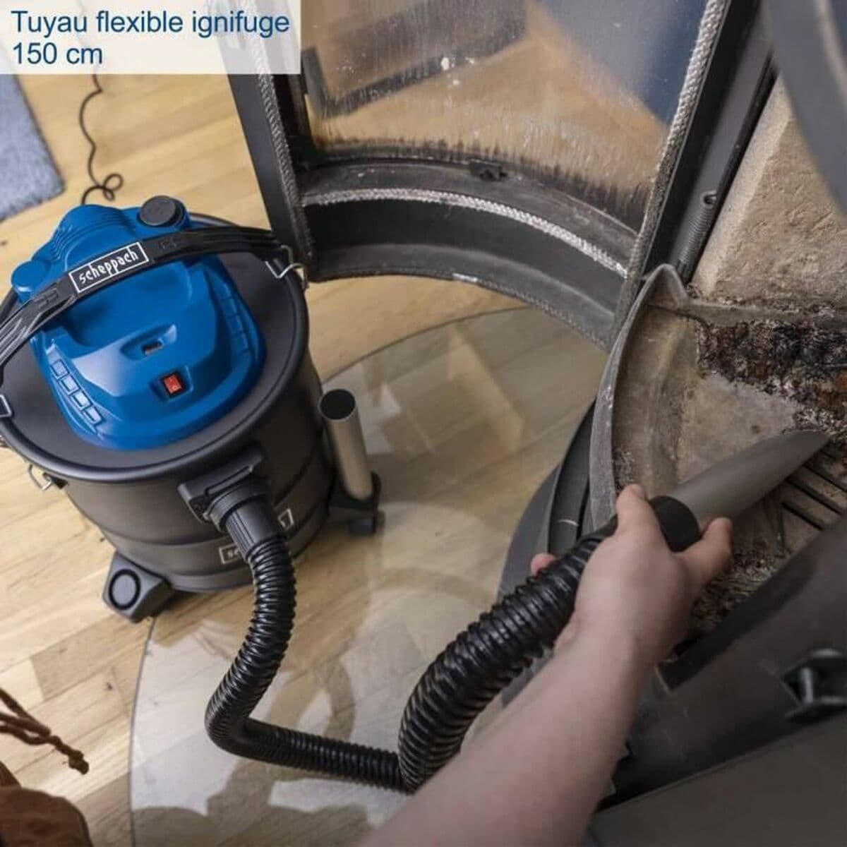 Ash Vacuum Cleaner Scheppach Black 1300 W 20 L - Image 4