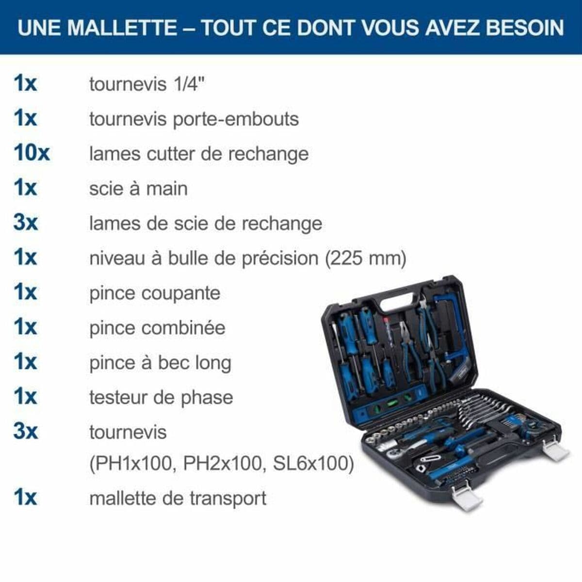 Set de Unelte Scheppach WZK120 97 Piese - Image 3