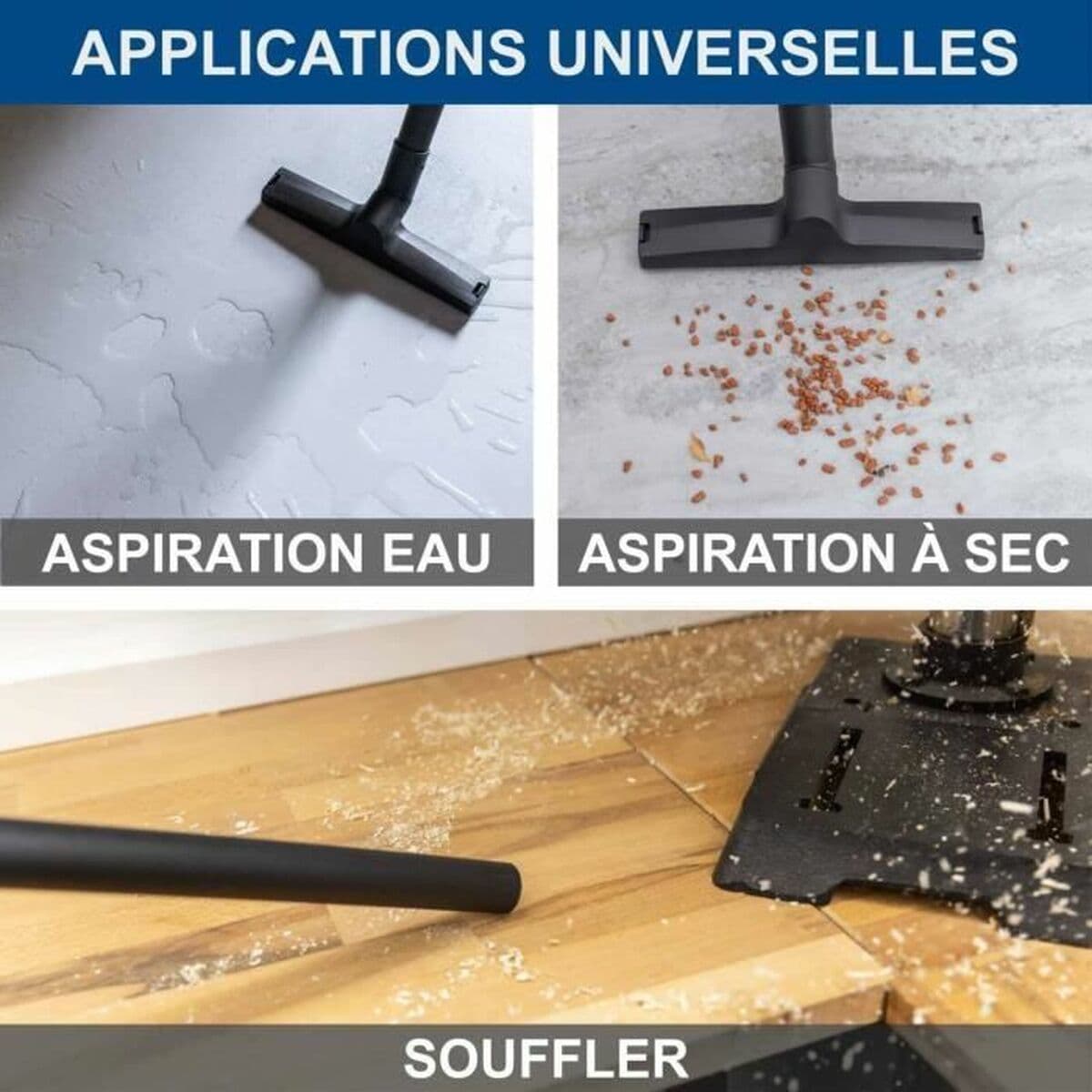 Aspirapolvere a umido e a secco Scheppach 1200 W 20 kPa 25 L - Image 7