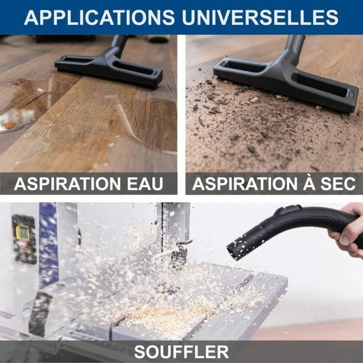 Nat- en droogzuiger Scheppach 1400 W 2000 W 20 kPa 50 L - Image 4