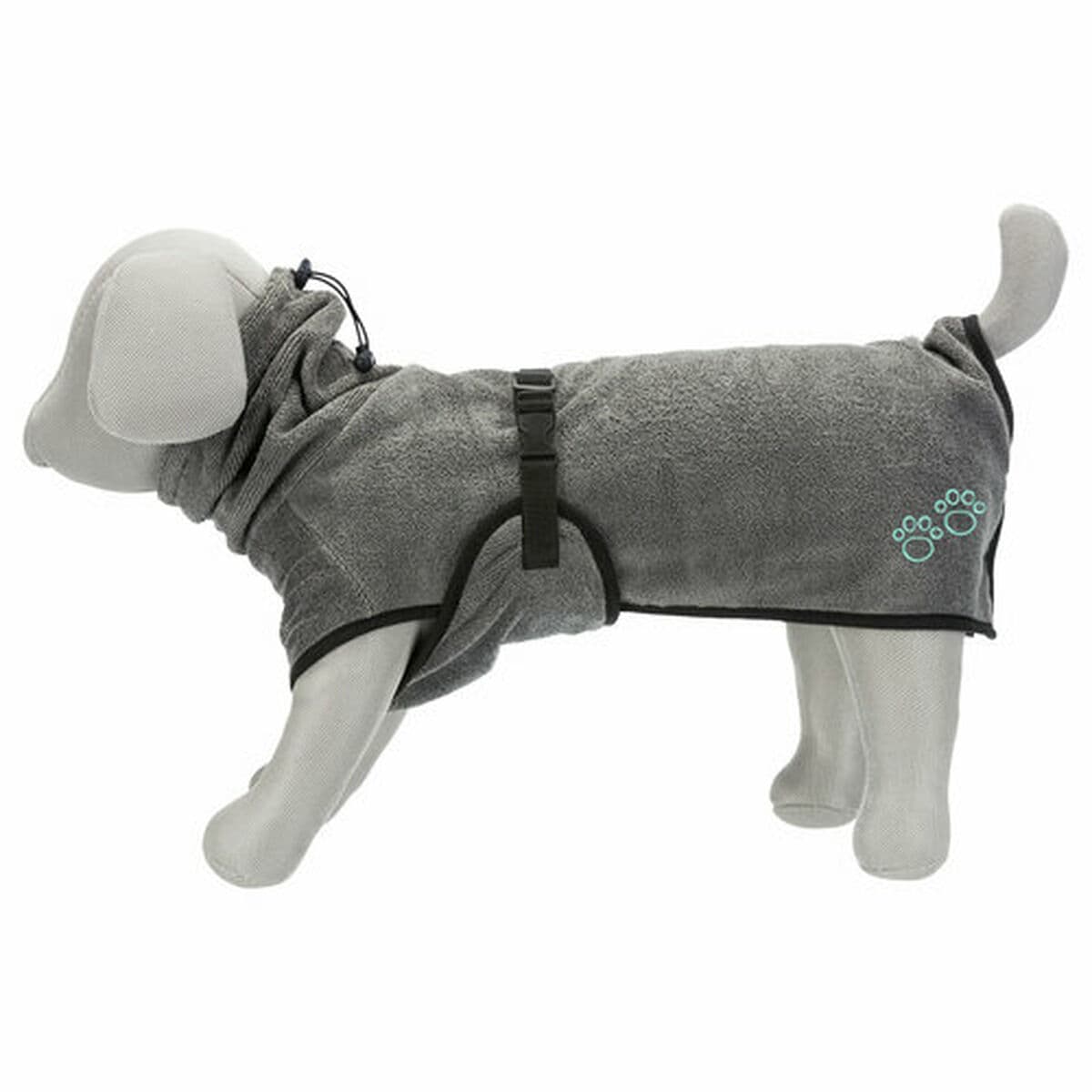 Dog bathrobe Trixie Grey M - Image 8
