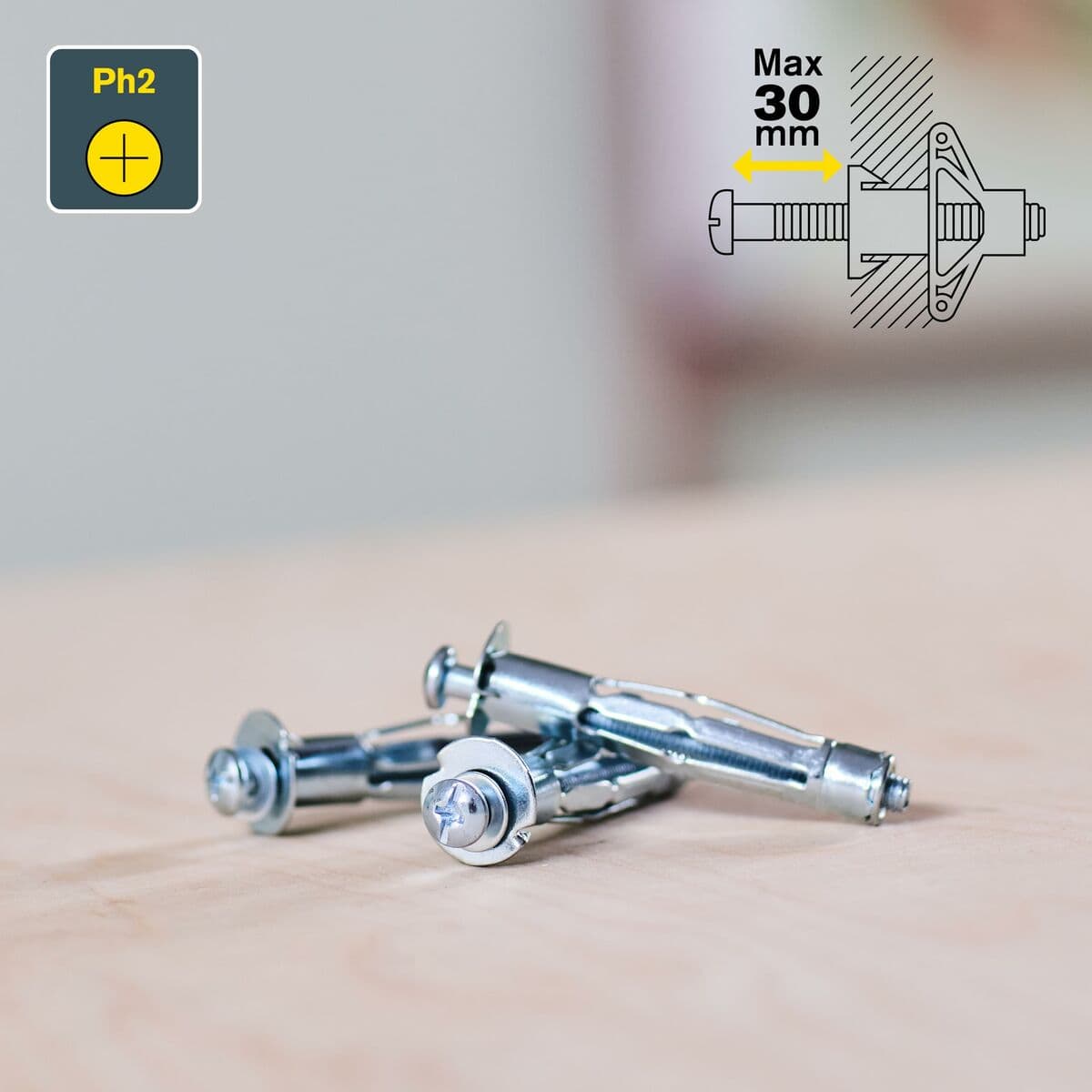 Veggplugger og -skruer Rapid 5001550 Ø 11 x 52 mm M5 x 63 mm Metall Ekspansjon 10 enheter - Image 11