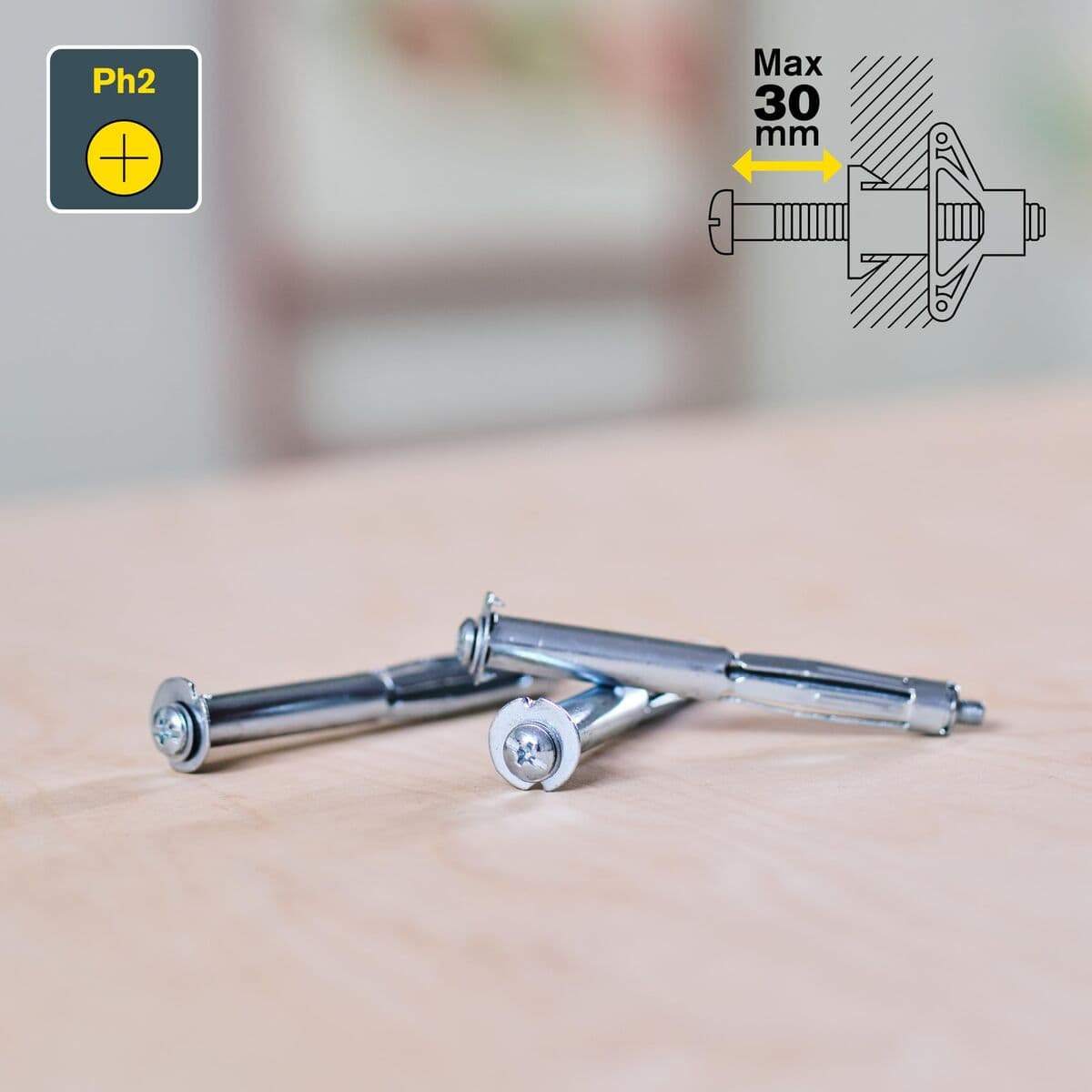 Veggplugger og -skruer Rapid 5001552 Ø 11 x 80 mm M5 x 89 mm Metall Ekspansjon (10 enheter) - Image 10