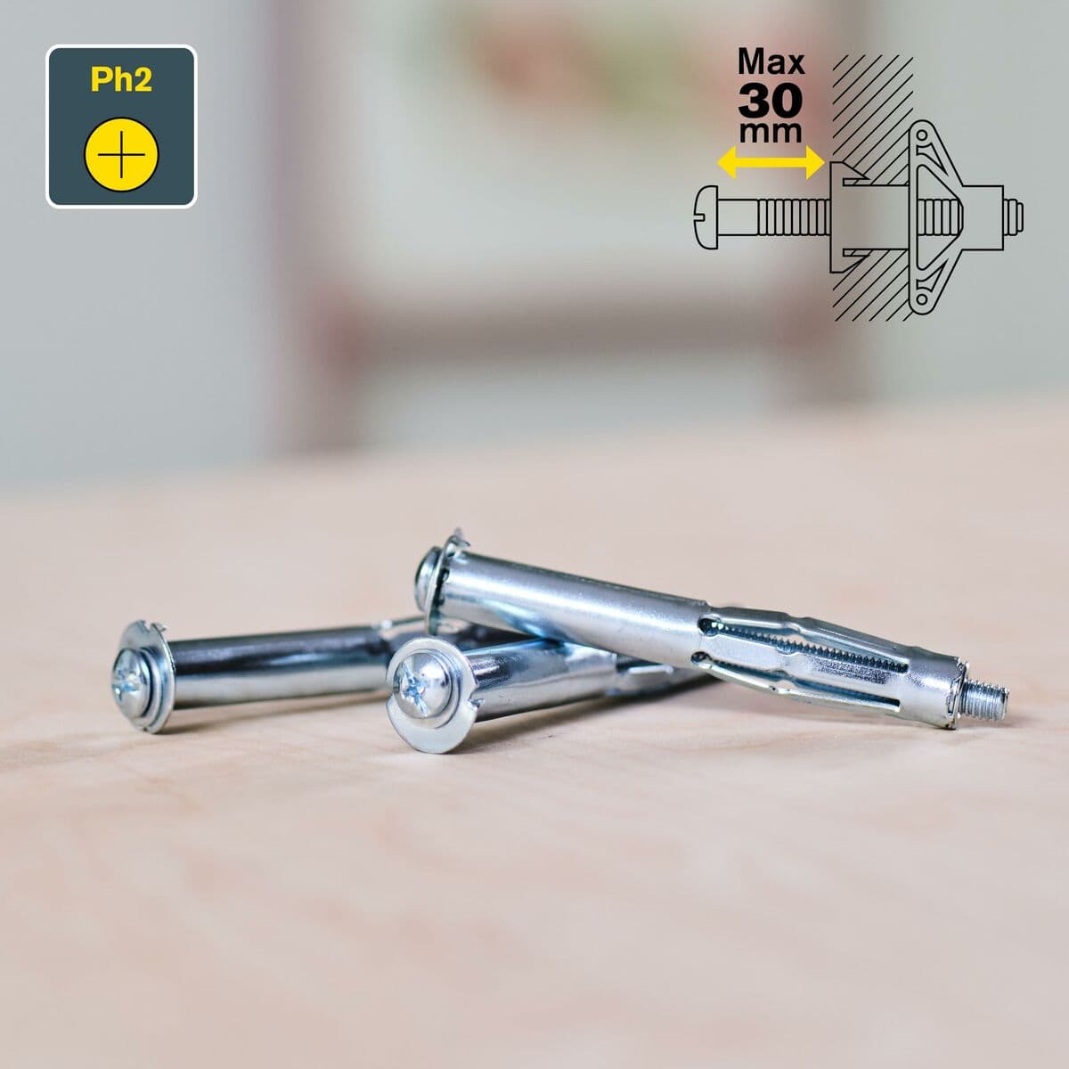 Vijci i matice Rapid Ø 13 x 65 mm M6 x 75 mm Metal rastezanje 10 kom. - Image 6