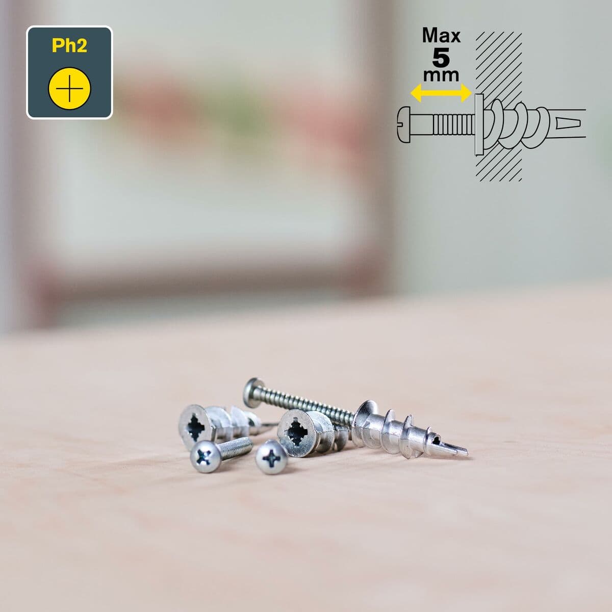 Selvskruende skrue Rapid M13 x 31 mm 6 x 4 x 18 cm 10 enheter - Image 8