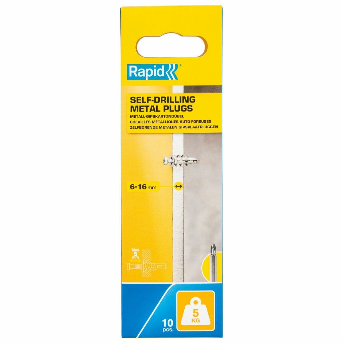 Selvskruende skrue Rapid M13 x 31 mm 6 x 4 x 18 cm 10 enheter - Image 12