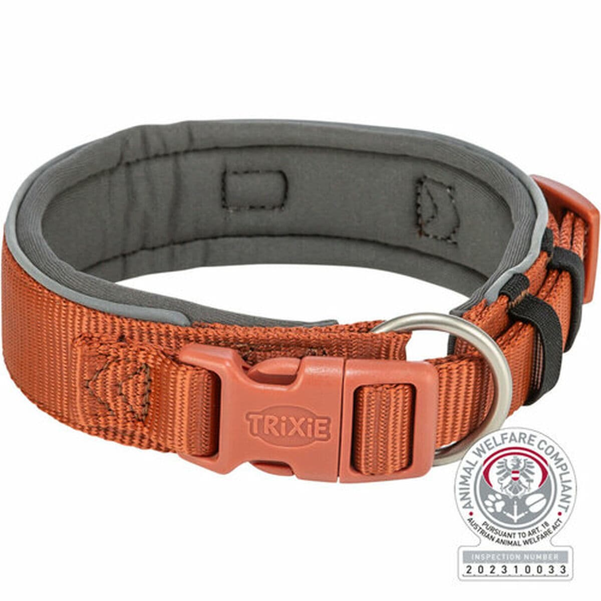 Collare per Cani Trixie Premium Arancio Grafite XS/S 27-35 cm - Image 2